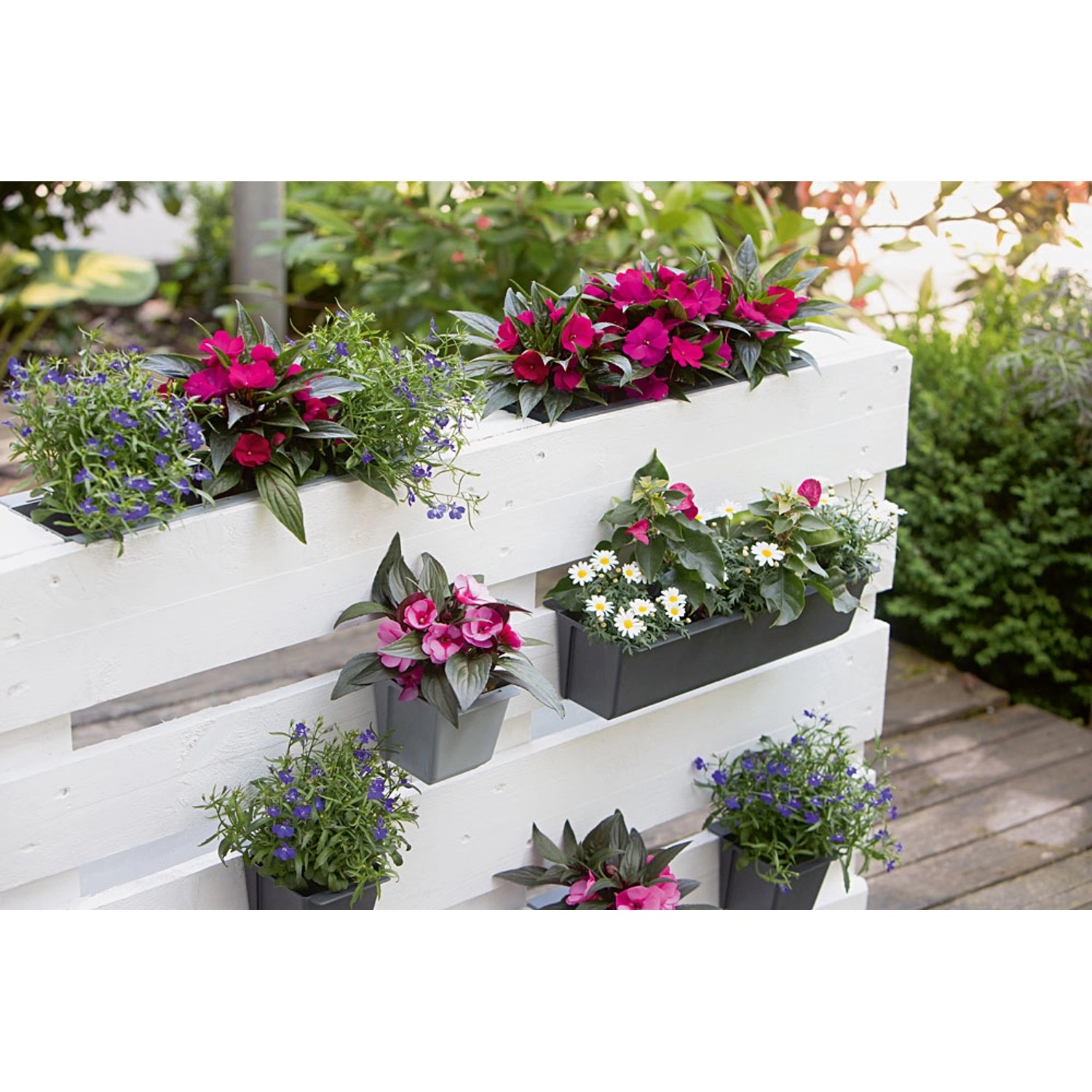 Geli Pflanzgefäß für Europaletten Easy 37 cm x 13,5 cm x 10 cm