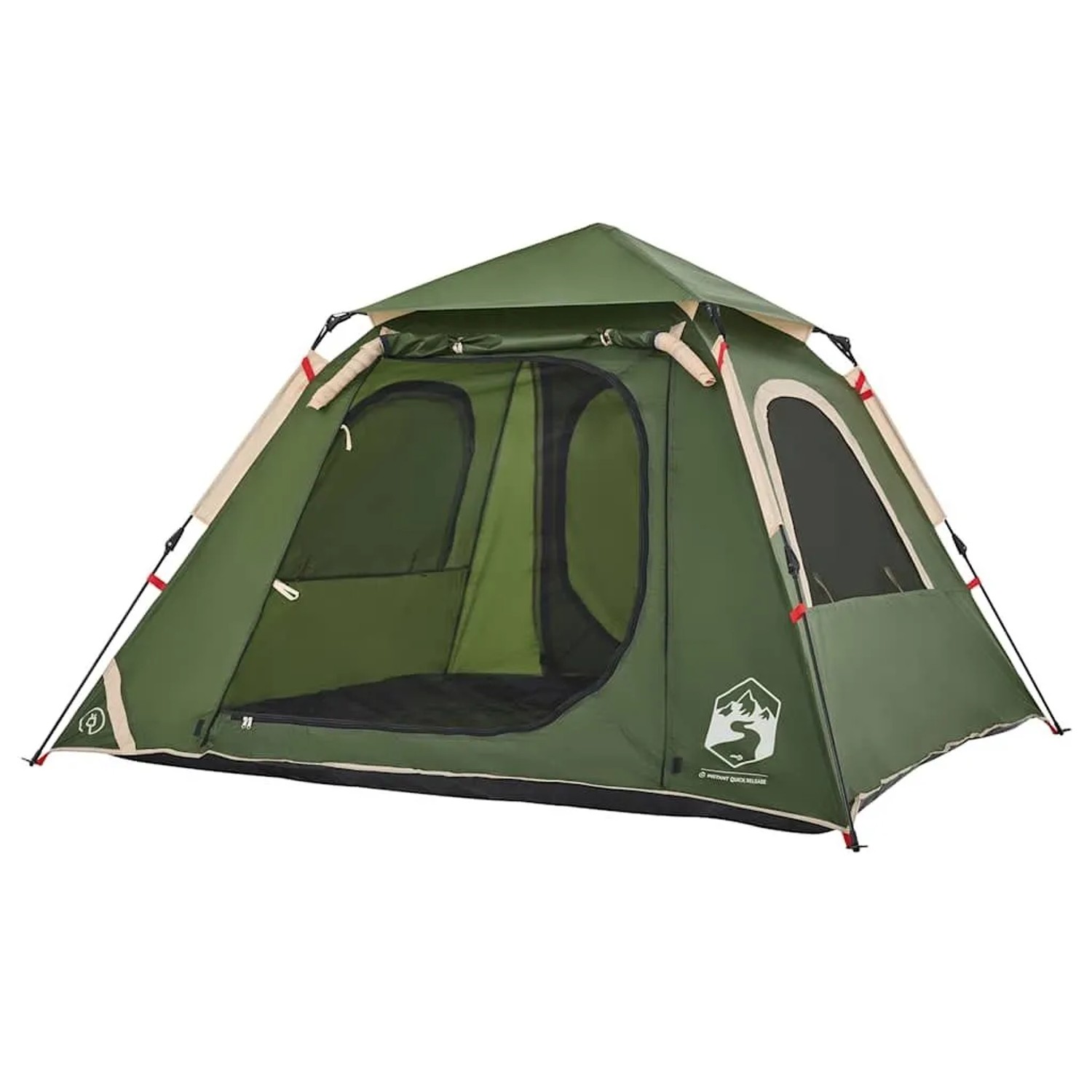 vidaXL Kuppel-Campingzelt 4 Personen Grün Quick Release 4004143 günstig online kaufen