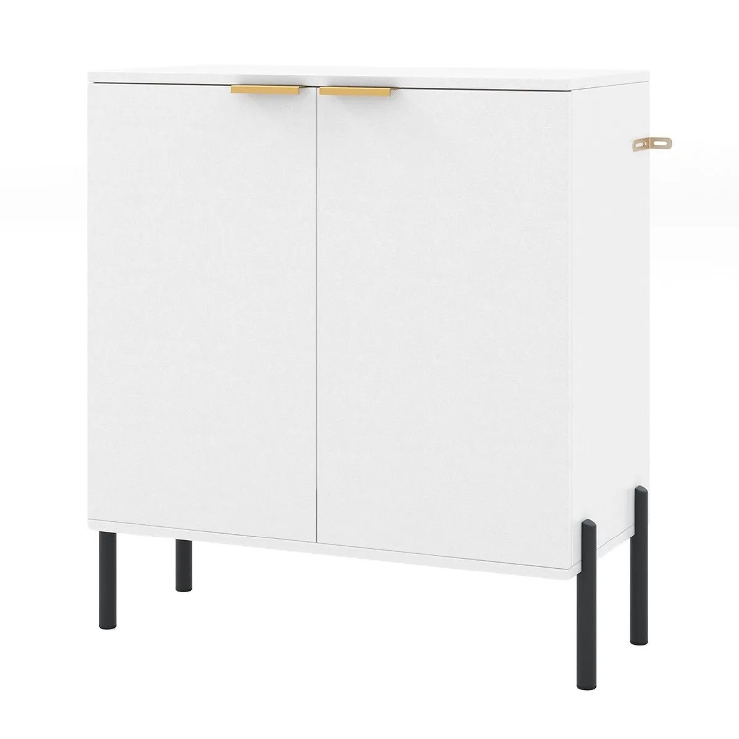 Costway Sideboard Holz 2 Türen 70 x 37 x 78 cm Weiß günstig online kaufen