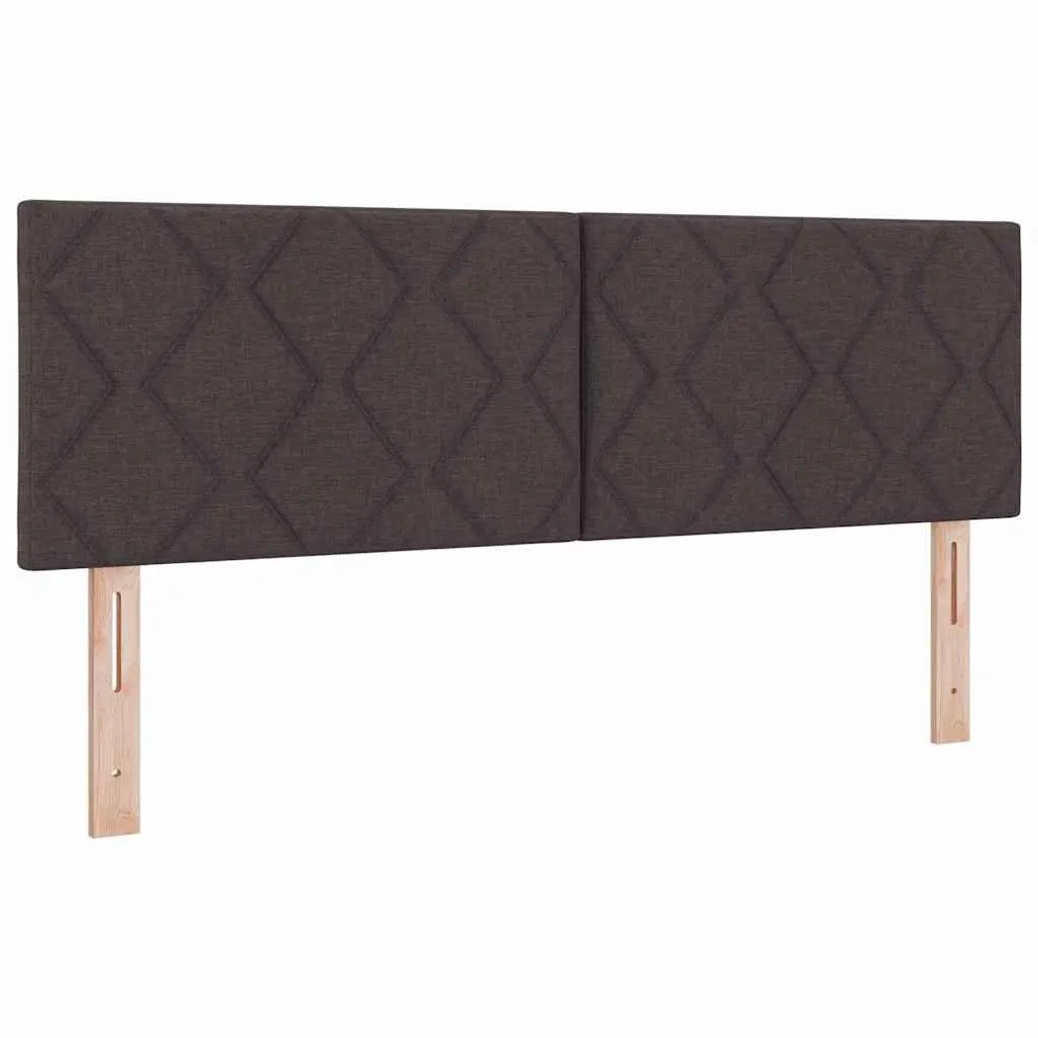 vidaXL Kopfteil mit Kopfteil Dunkelbraun 160 cm Kunstleder 42007257