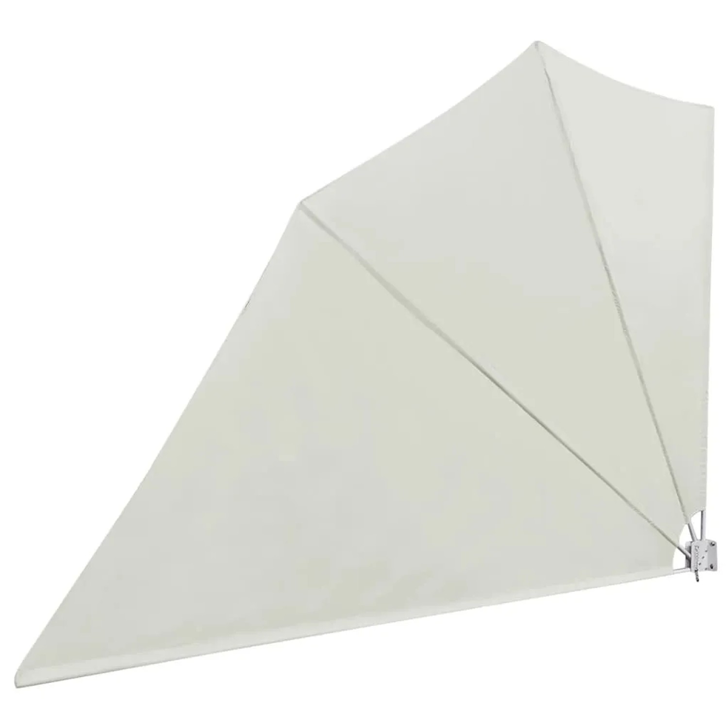 furnicato Faltbarer Balkonfächer in Creme, 160x240 cm, für Balkon & Terrasse.