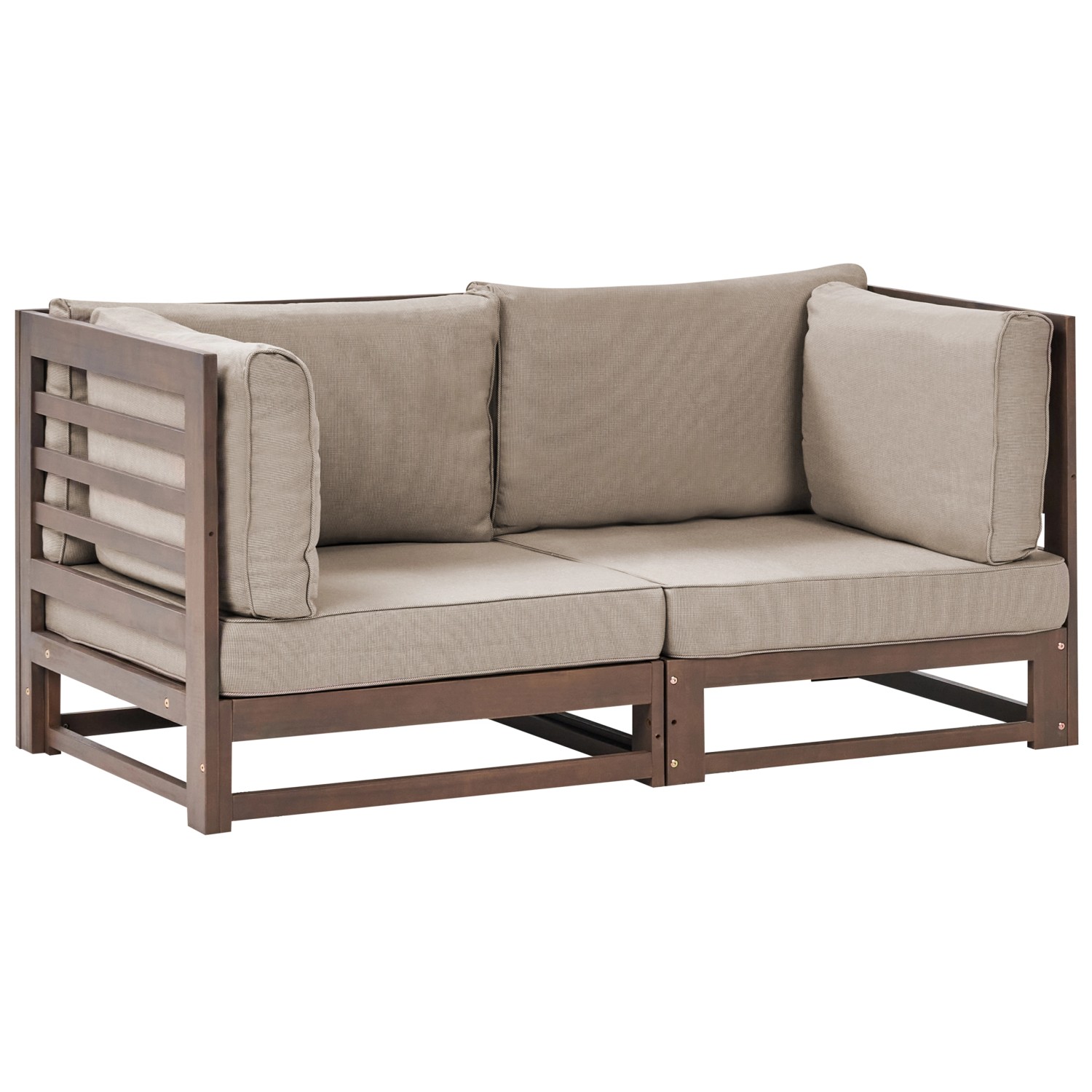 Beliani Gartensofa TRANI Taupe 75x150x72 günstig online kaufen