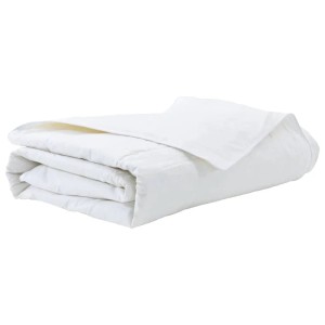 vidaXL Sommerdecke Weiß 135 x 220 cm Feder 42007632