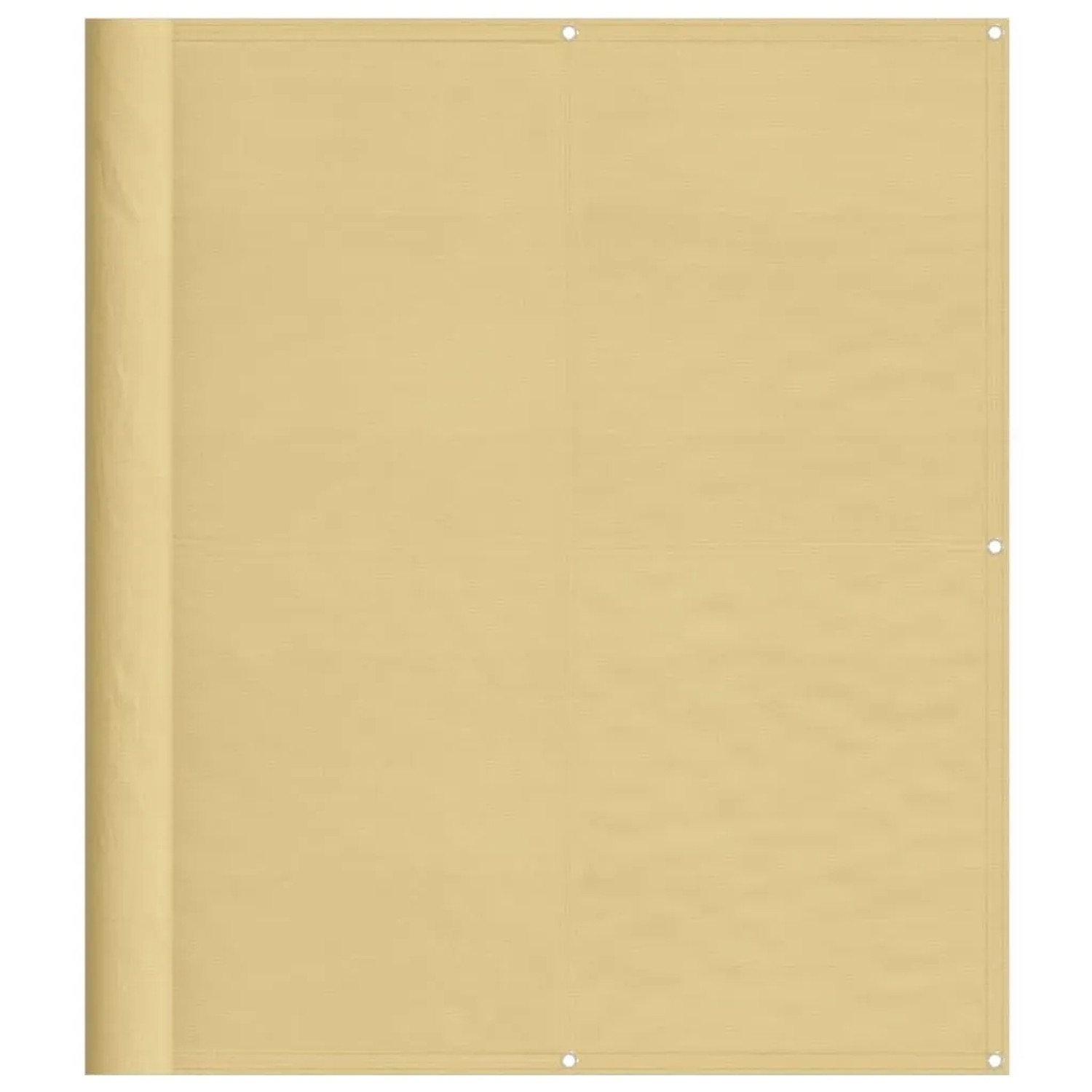 vidaXL Balkon-Sichtschutz Sandfarben 120x600 cm 100% Polyester-Oxford 4000038