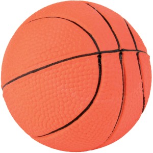 Oranger Trixie Spielball aus Moosgummi, schwimmfähig, Ø 6 cm.