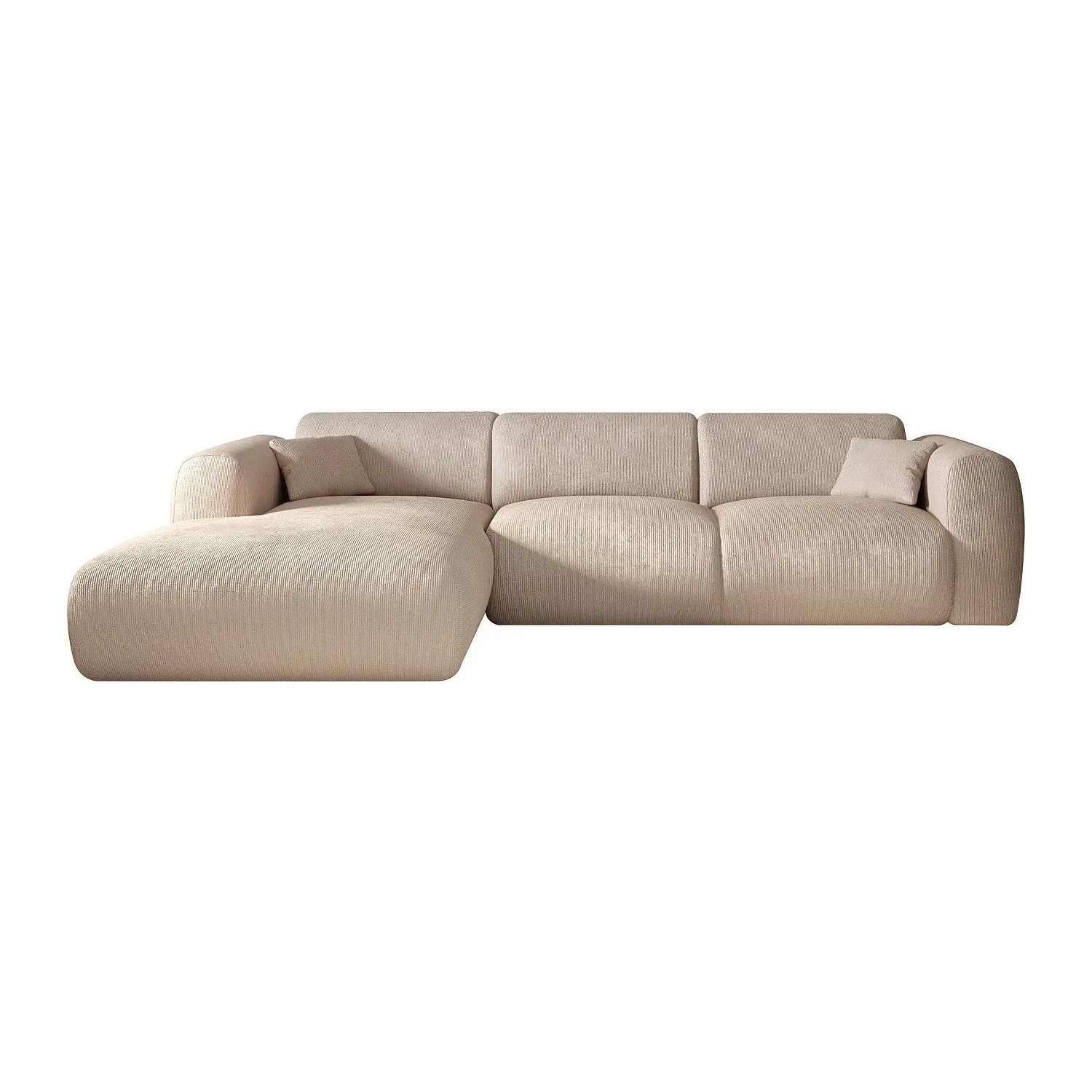 Vente-unique Sofa Ohne Schlafmöglichkeit Pogni Beige 280 cm