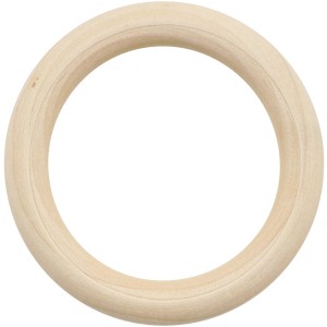 Glorex Holzring, 70mm, 2er-Set, FSC®-zertifiziert, für Bastelarbeiten und Dekorationen.