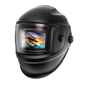 STAHLWERK Schweißhelm Bullet 3 in 1, Automatik Schweißerhelm in Schwarz.