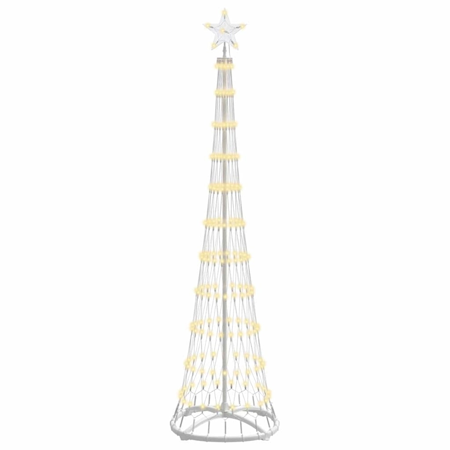 vidaXL LED Weihnachtsbaum Warmweiß 51 x 51 x 190 cm Metall 42018771