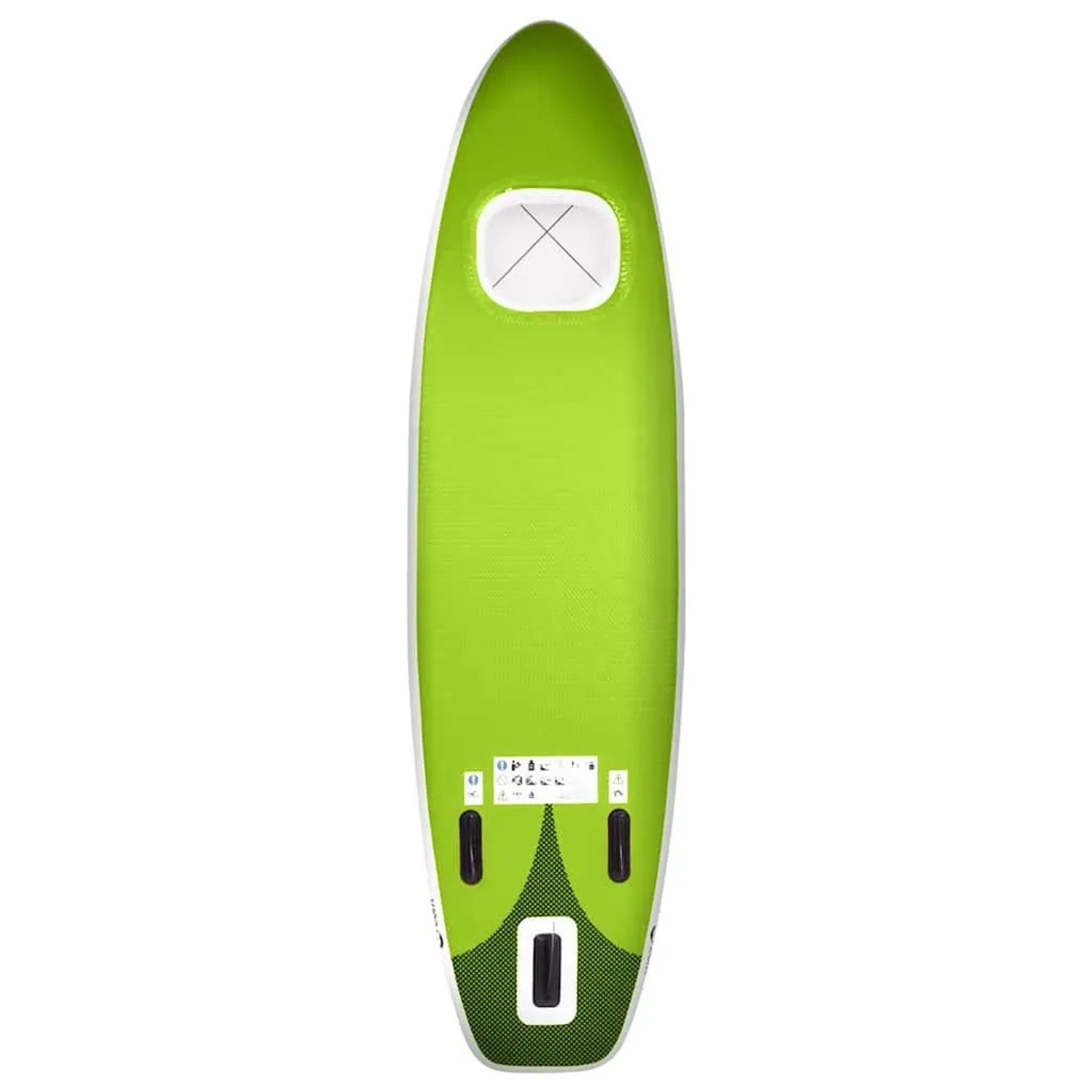 vidaXL SUP-Board-Set Aufblasbar Grün 330x76x10 cm 93387_4
