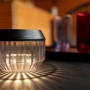 Lutec Diva Solar-Tischleuchte, 2er-Set, schwarz, geriffelter Diffusor für gemütliches Licht.