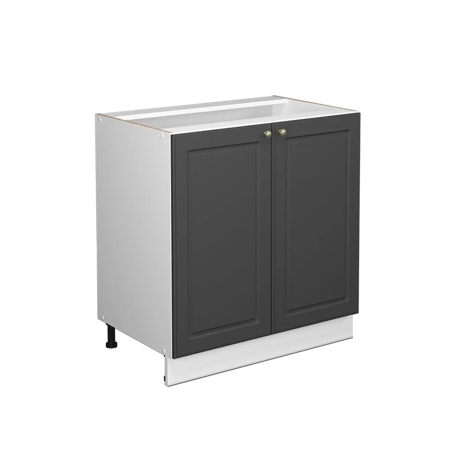 Vicco Midischrank Fame-Line Anthrazit-Gold 80 x 82 mit Regal ohne Arbeitsplatte