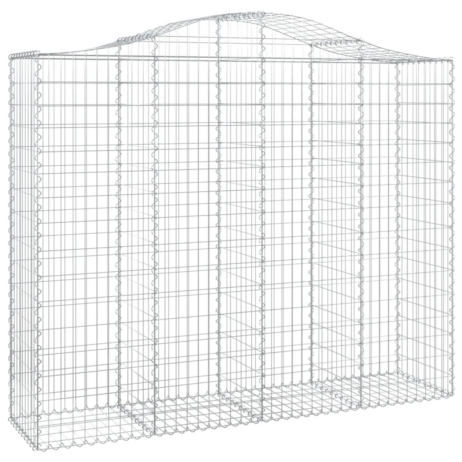 vidaXL Gabionen mit Hochbogen 5 Stk 200x50x160/180cm Eisen 1562717