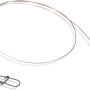 Westline Stahlvorfach Spinn 30cm, 9kg Tragkraft, mit Wirbel und Karabiner, 2 Stück.