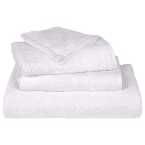 vidaXL Waschlappen 2 Stk Weiß 15x21 cm 360 g/m² 100% Baumwolle 136637