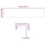 vidaXL Fensterbänke 2 Stk Unbehandelt 120x30x2 cm Massivholz Eiche 4009114_10
