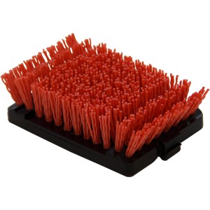 Char-Broil Ersatz-Bürstenkopf Cool Clean für Grillbürste, rote Borsten.