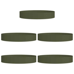 vidaXL Pflanzenring 5 Stk Olive Grün 120 x 120 x 20 cm 873641