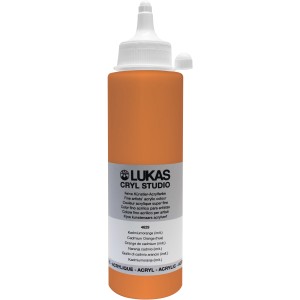 Lukas Cryl Studio Acrylfarbe, Kadmiumorange (imit.), 250ml Flasche.