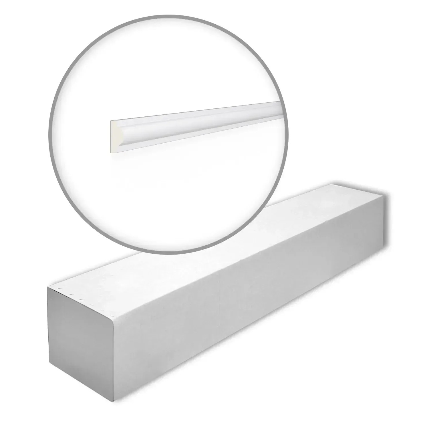 NOEL & MARQUET NMC SP2-Box ARSTYL Wandleisten 1 Karton Set mit 50 Stuckleisten 100 m Weiß