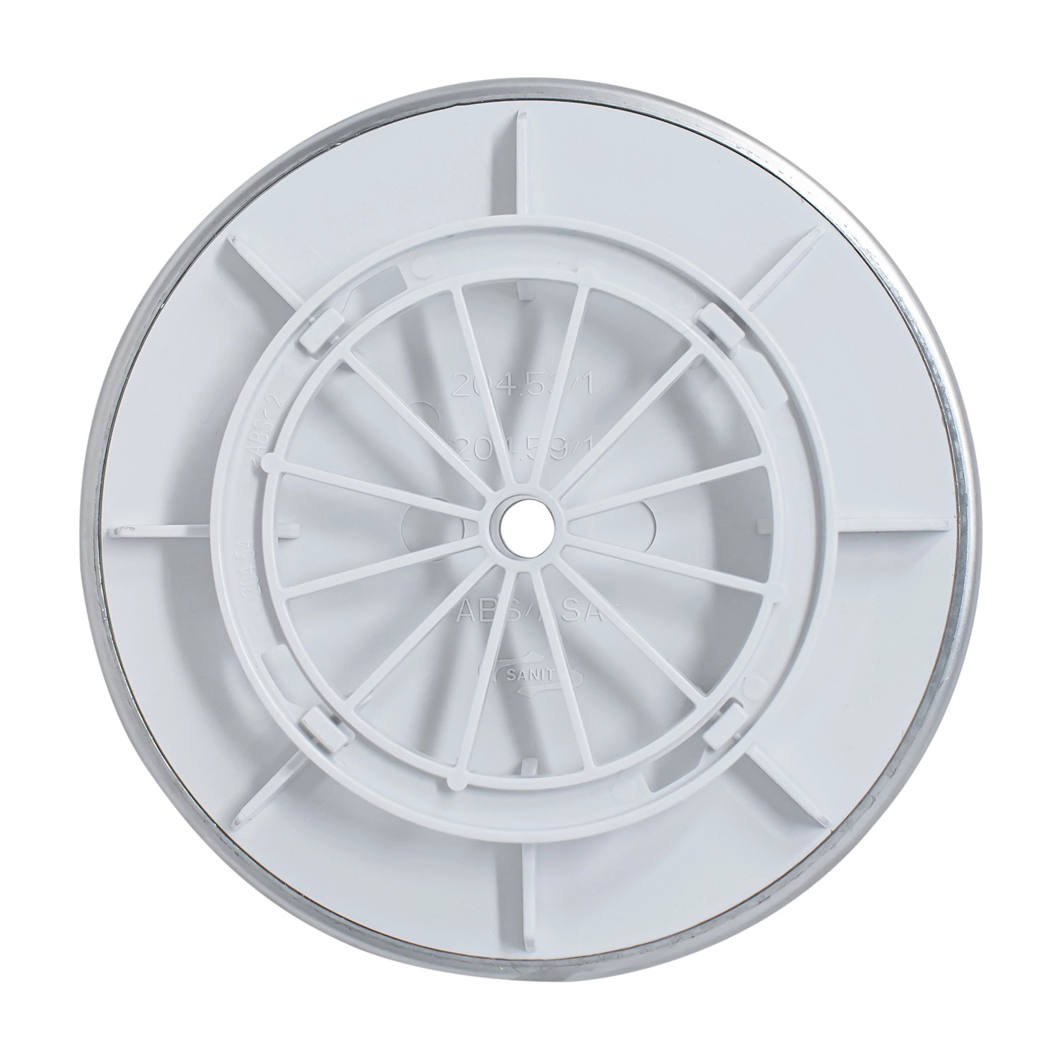 Schulte Ablauf senkrecht für extra-flache Duschwanne, Siphon mit Haarsieb und Geruchsverschluss.