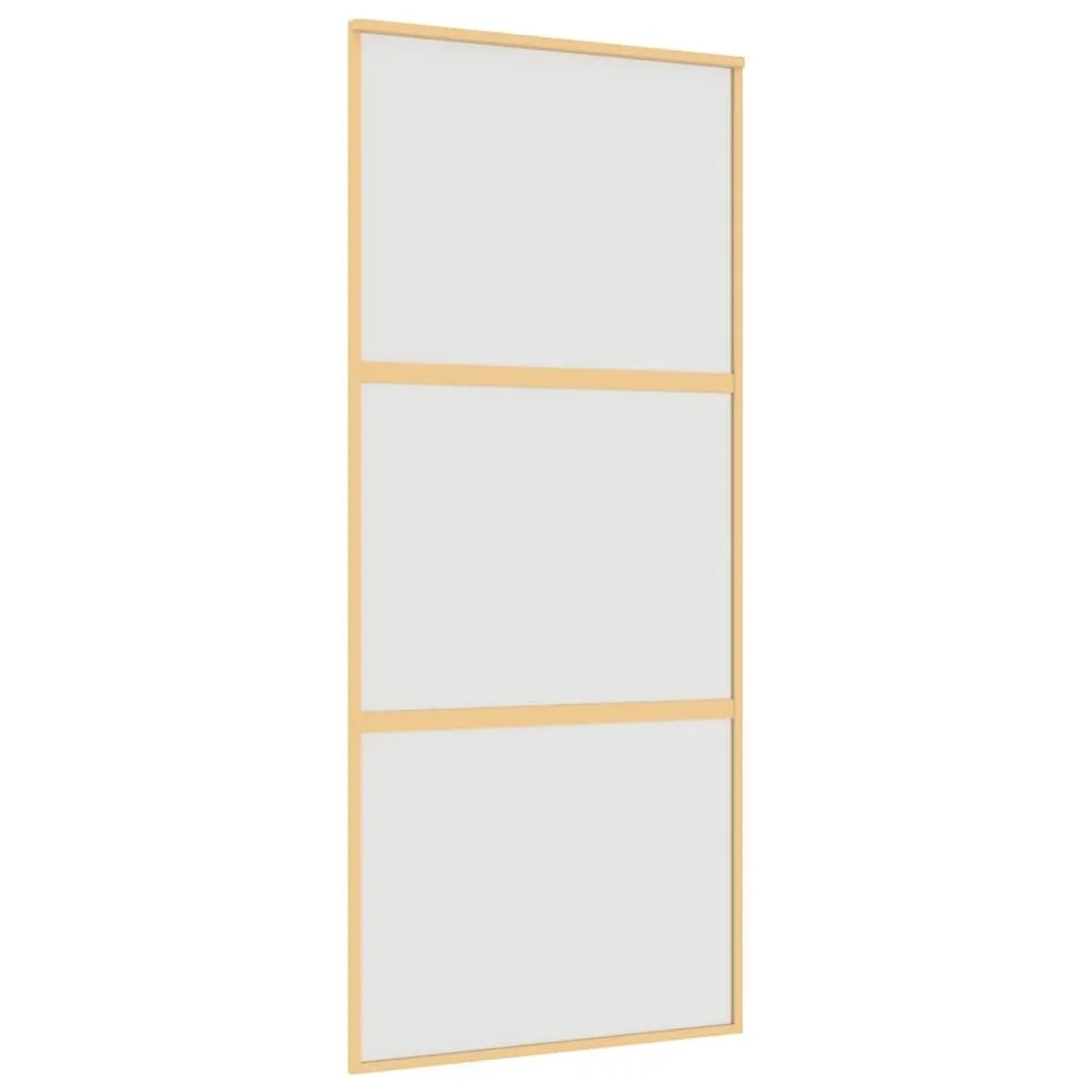 vidaXL Schiebetür Golden 90x205 cm Matt ESG-Glas und Aluminium 155152 günstig online kaufen