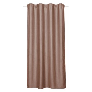 Brauner Sehlbach Fertigschal Blackout Shine, 135x175 cm, verdunkelnd für Gardinenstange.