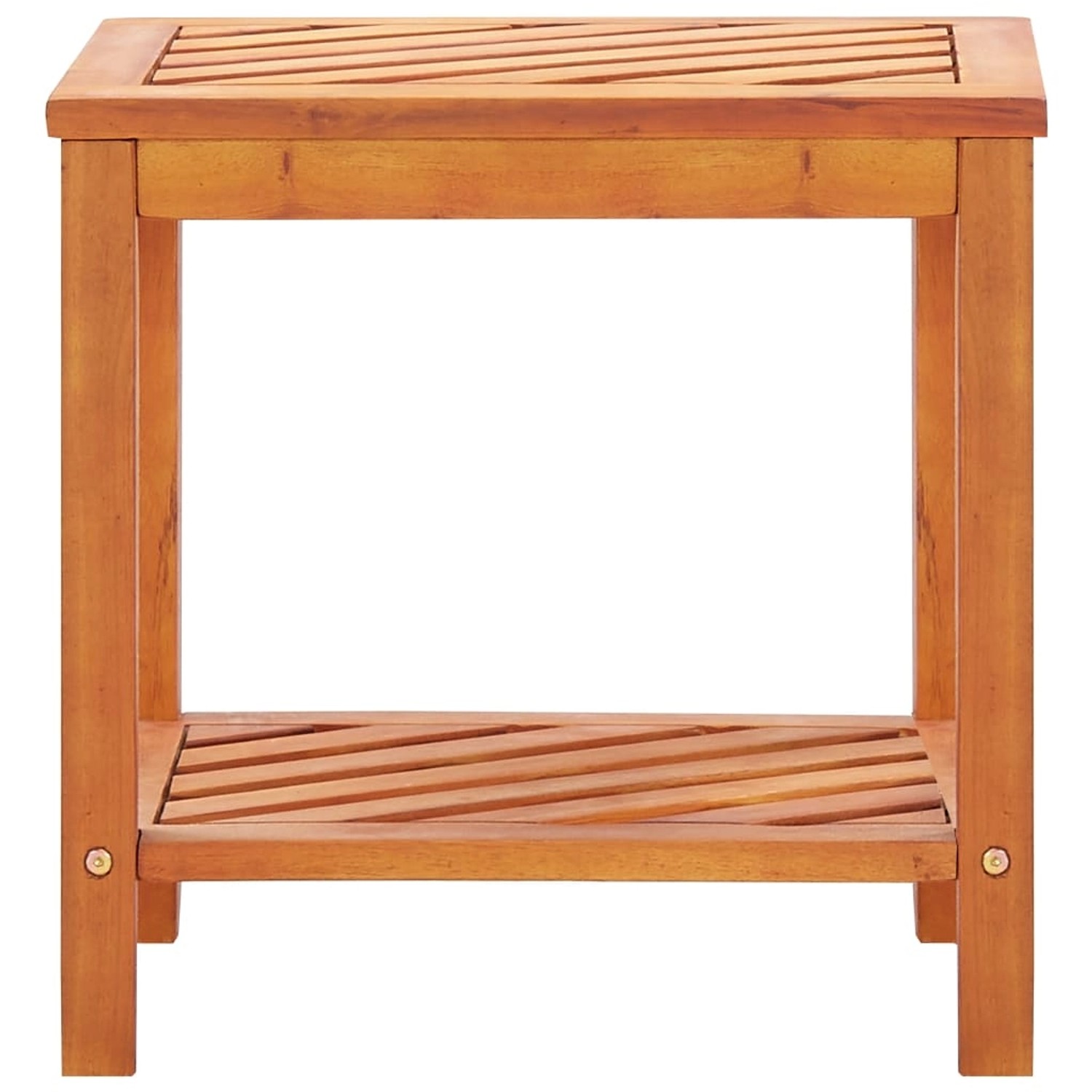 Beistelltisch Akazienholz Massiv 45 X 33 X 45 Cm günstig online kaufen