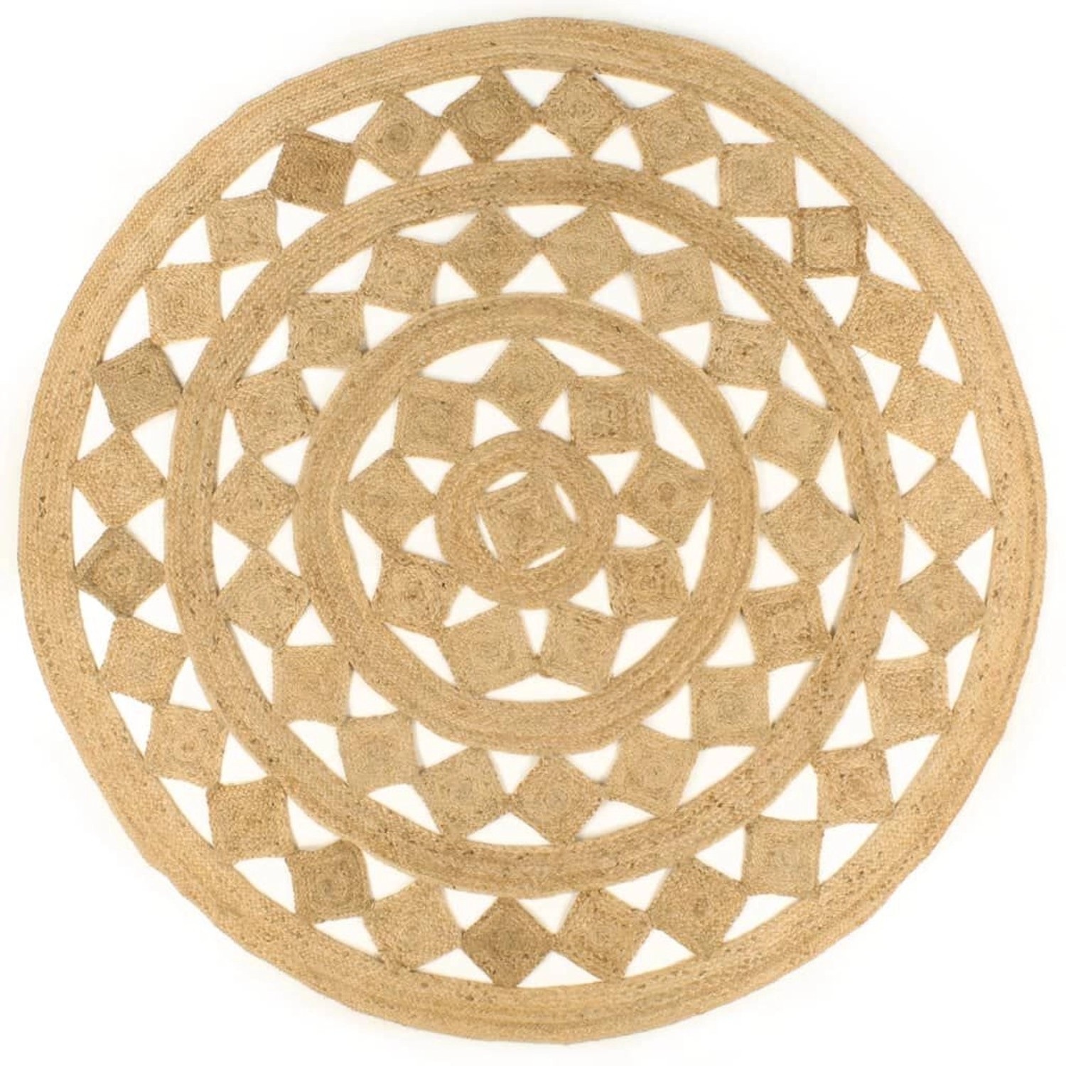 vidaXL Teppich Handgefertigt Geflochten Jute 210 Cm 1184043 günstig online kaufen