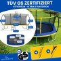 Zero Gravity Outdoor Trampolin 457x305cm TÜV GS Smartes Klappnetz mit Leiter und Bodenanker_3