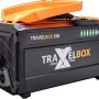 Cross Tools Travelbox 500 Power Station: Akkubox mit orangefarbenem Deckel und LED-Ladeanzeige.