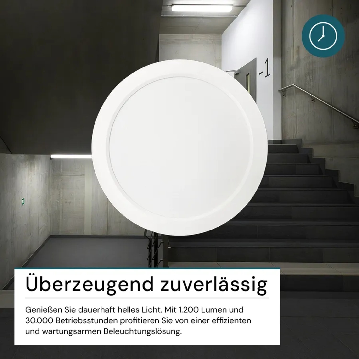 LUXULA LED Aufbauleuchte 12W IP44-Geschützt 1200lm Lichtfarbe Einstellbar CCT Deckenleuchte Rund Ø175x34mm Badezimmerlampe Weiß_6