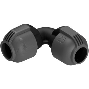 Gardena L-Stück 25 mm für Sprinkler-Systeme zur einfachen Richtungsänderung von Verlegerohren.