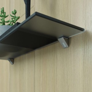 SOTECH Regalbodenträger Glasbodenträger KALABRONE MINI Edelstahloptik