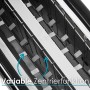 Detailaufnahme des Zilan Langschlitz Toasters: Variable Zentrierfunktion für gleichmäßiges Toasten.