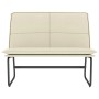 vidaXL Sitzbank Creme 100x75x76 cm Kunstleder 351337_3