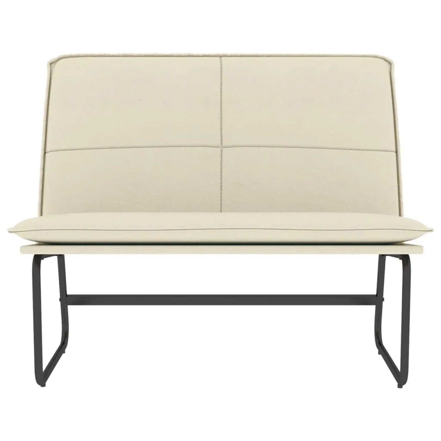 vidaXL Sitzbank Creme 100x75x76 cm Kunstleder 351337_3