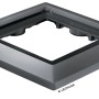 Lechuza Rolluntersetzer Cubico 40, anthrazit metallic, 41x41 cm.