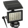 Schwarzer Westfalia Solar Wandstrahler 2in1 mit Bewegungsmelder und Erdspieß.