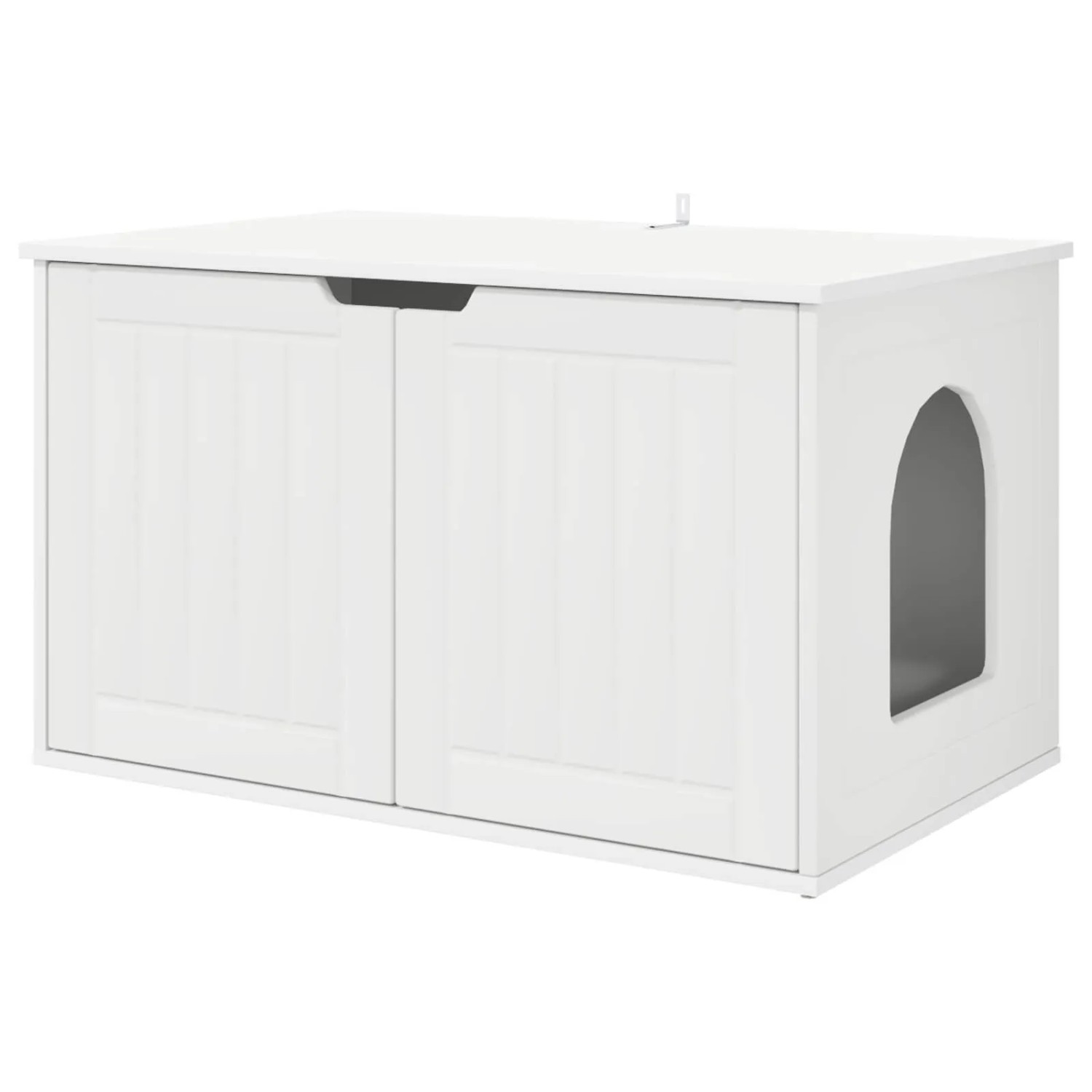 vidaXL Katzenhaus Weiß 85 x 55 x 50,5 cm Holzwerkstoff 8000716