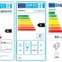 Energieeffizienzlabel für Respekta Einbauherd, Dunstabzugshaube und Geschirrspüler.
