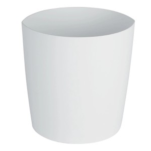 Weißer Zahnputzbecher Lemon Opaque von Spirella für Badaccessoires.