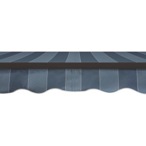 Blau gestreifter Markisenstoff 300x200 cm als Ersatztuch für Sonnenschutz Markise.