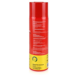 Rote Sprühdose Höfer Chemie Feuerlöschspray 500g für Haushalt.