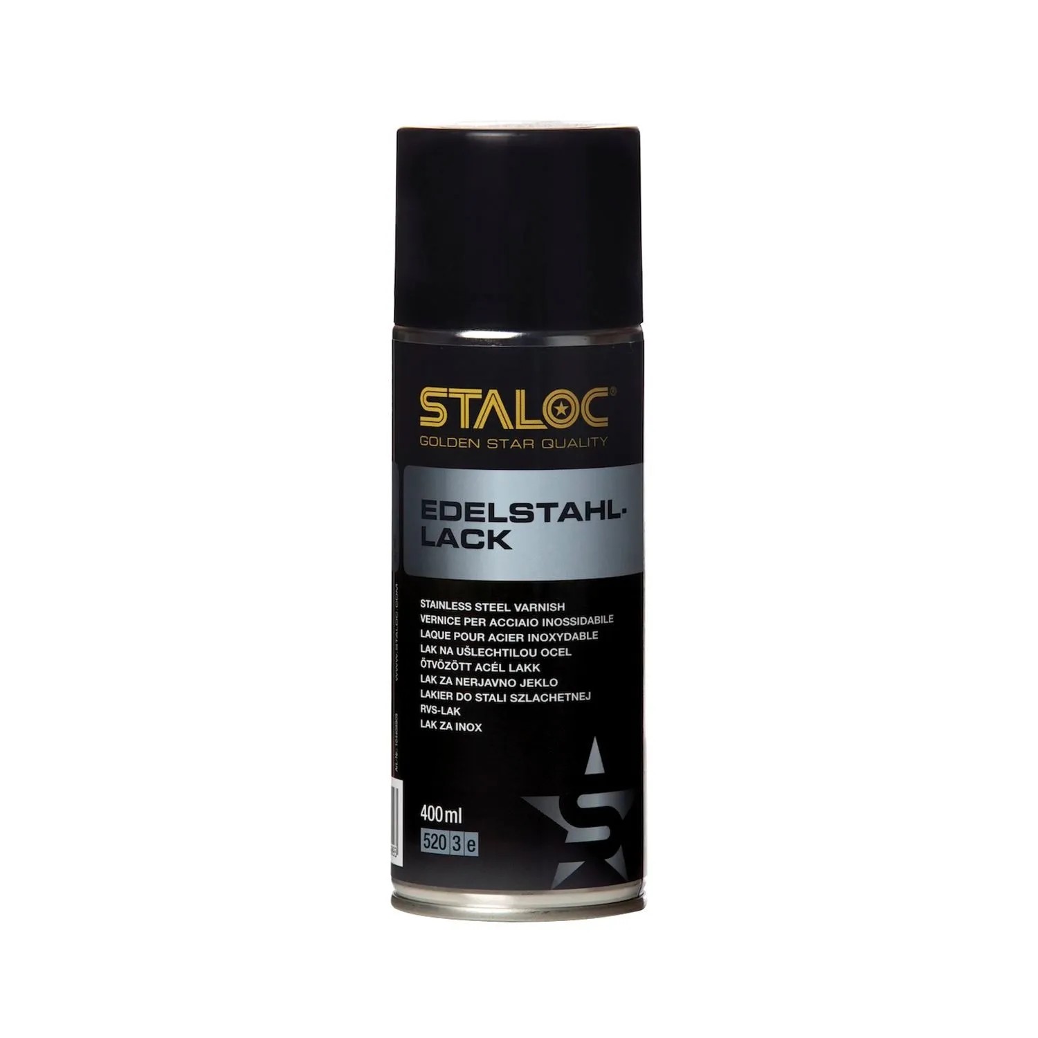 Staloc Edelstahl Lack Sq-950 Sprühlack für Edelstahl-Oberflächen Außbesserungen 400 ml