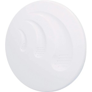 Weißer Funkgong mit 100 m Reichweite für den Innenbereich. Türklingel ohne Kabel.