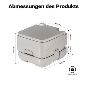 Wiltec Mobile Campingtoilette 10L Camping Toilette Camping Wc Pumpe Campingklo