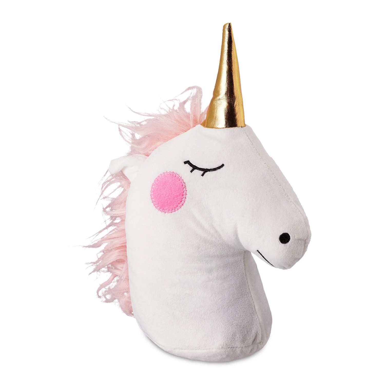 Relaxdays Einhorn Türstopper Polyester Weiß Schwer 27 cm x 18 cm x 10 cm 1 kg