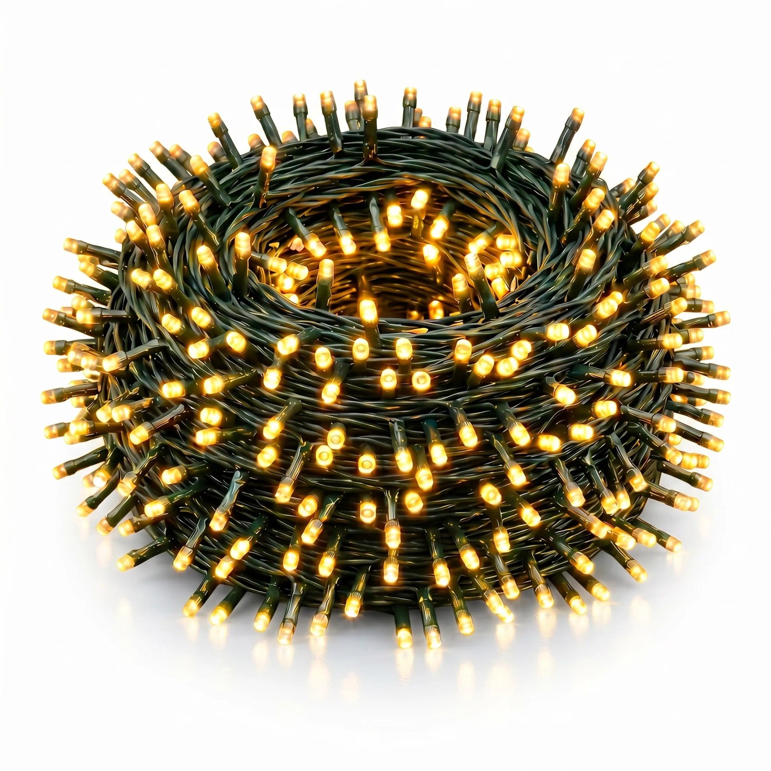 Salcar Solar Lichterkette 10,75 m 240 LED USB & Solar 13 Modi Warmweiß
