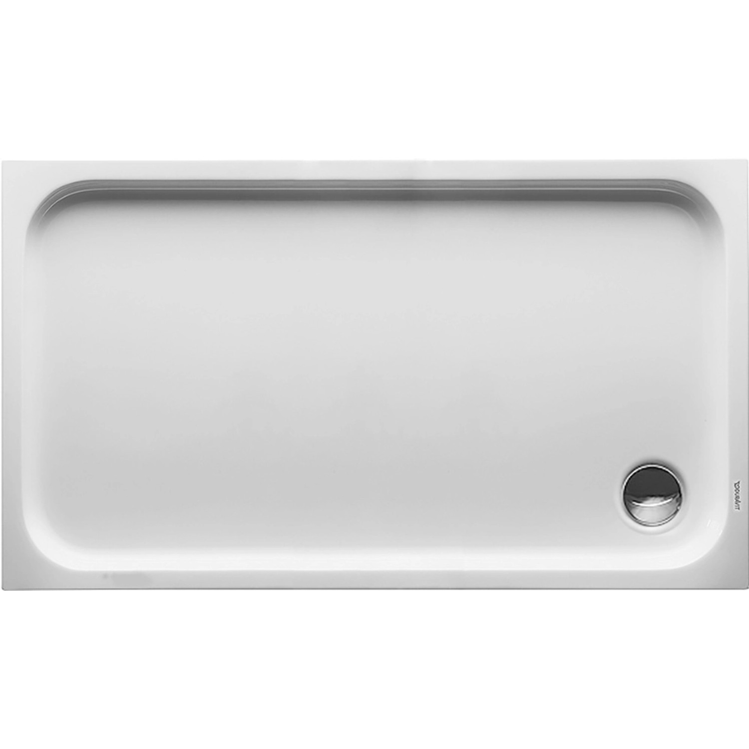Duravit Duschwanne D-Code 130 cm x 75 cm x 8,5 cm Antislip Weiß